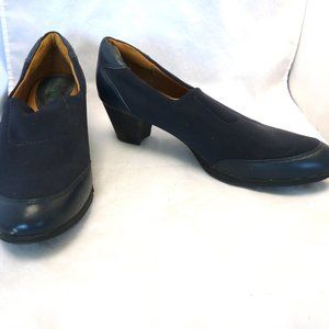 Montana Artisan Crafted navy shoes ankle booties Size 10M stretch heel